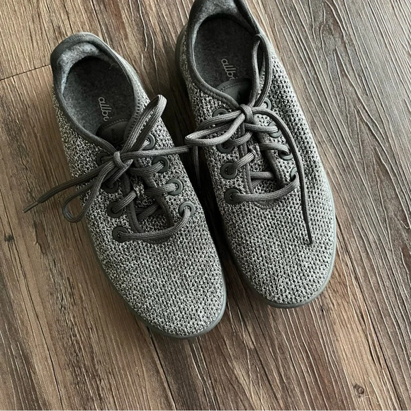 Allbirds Shoes Women's 7 Tree Runners Gray Lace Up Sneakers | like new - Picture 2 of 8